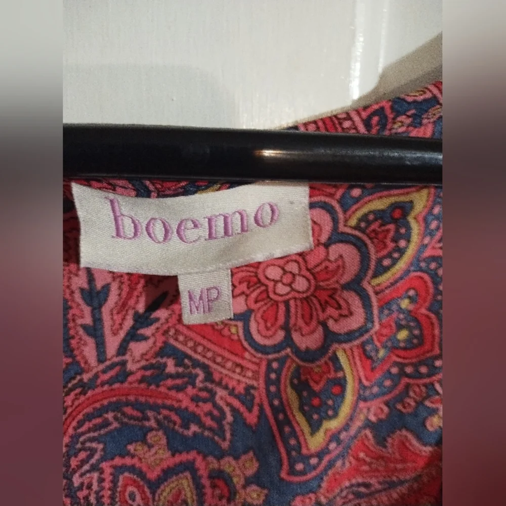 Anthropologie Boemo  Long Sleeve Paisley Maxi Dress Size Medium - Picture 3 of 8